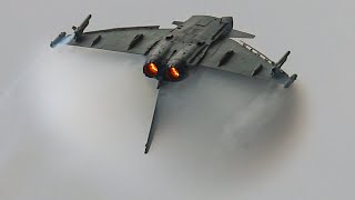 THRILLING HIGH ENERGY  MANEUVERS BY SPANISH EUROFIGHTER TYPHOON AT RIAT 2025