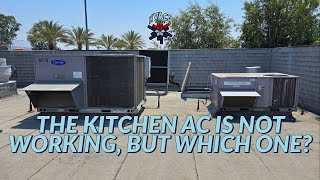 THE KITCHEN AC IS NOT WORKING , BUT WHICH ONE?
