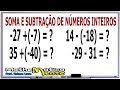Sinais e Operações com Números Inteiros