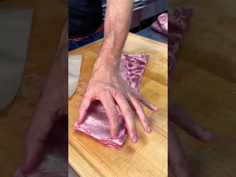 How you should trim your ribs for competition #bbq #competitionbbq #pork #meat #cooking