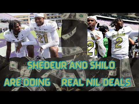 🚨SHEDEUR AND SHILO SANDERS  DOMINATE REAL NIL DEALS