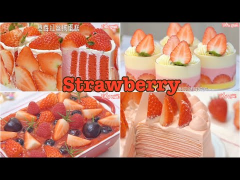 🍓❤️Tổng Hợp Các Loại Bánh Dâu Tây Siêu Cute 🍰🍰