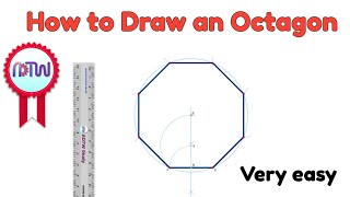 How to Draw an Octagon | Easy Geometric Construction