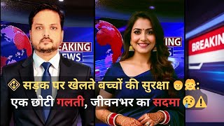 🚸 सड़क पर खेलते बच्चों की सुरक्षा 🧒👧: एक छोटी गलती, जीवनभर का सदमा 😢⚠️