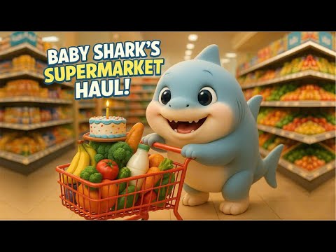 Baby Shark Dog 🦈 Go To Supermarket 🏪 | Nursery Rhymes | Educational Songs  | LALATV - Kids Songs