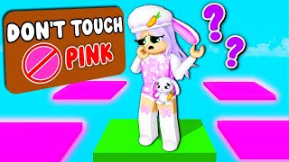 Obby BUT You CAN'T TOUCH A COLOR! (Roblox)