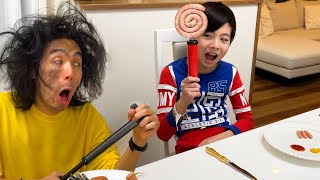 He didn’t know that you can’t make an even bigger sausage out of a big sausage 🌭😱
