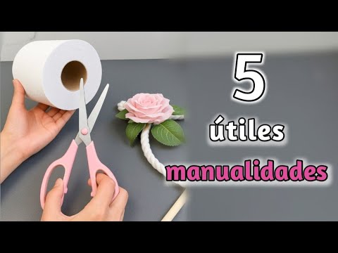 5 Útiles Manualidades en tan solo Pocos Minutos 🪷 Ideias com Reciclagem 2025.