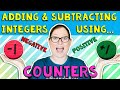 Adding and Subtracting Integers with Counters