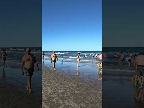 Así se vive la tarde en las playas de Mar del Plata