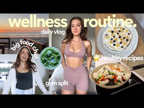 vlog: my wellness routine (that's lowkey changed my life) recipes, workouts, cortisol & more!