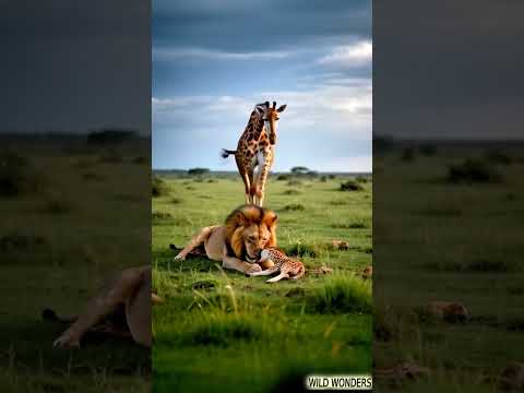 A Mother's Love and a Lion's Care  Giraffe Calf Makes a Miraculous Recovery #wildlifezerodistance
