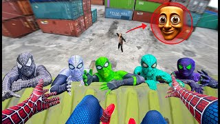 6 Spider Man Faces ALL Serbian Dancing Lady - Season 1 ( Action POV Live Story )