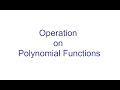 Polynomial Operations and Properties