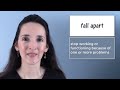Understanding 'Fall Apart'