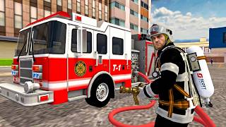 US Fire Truck Rescue Sim - City Fire Emergency and Victim Rescue - Android Gameplay