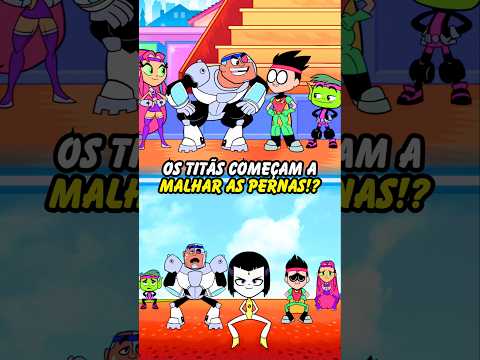 OS TITÃS COMEÇAM A MALHAR AS PERNAS!? #jovenstitãs #robin #estelar #shorts