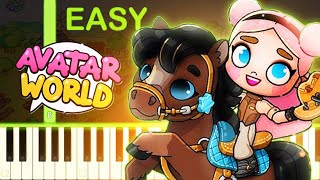 Countryside Theme Song | AVATAR WORLD - EASY Piano Tutorial