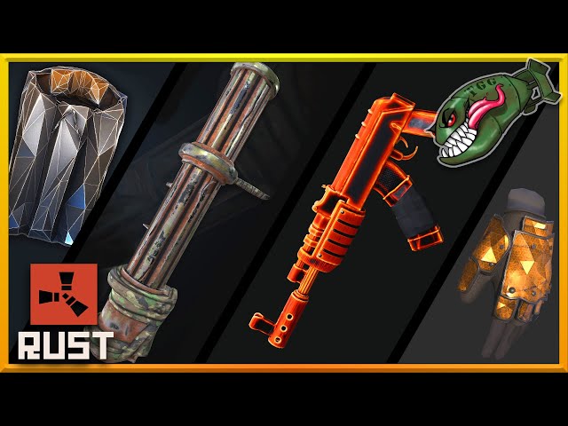 Rust Top Skins | September 2021 Week 2, Polymer & Toxic Wolf HQM, Low Poly Bag, Strawberry Rock #156