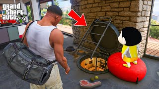 Shinchan and Franklin Found Secret Bunker Under CHOP's BED in GTA 5!