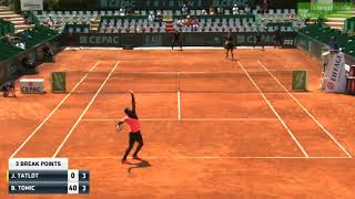 Bernard Tomic vs Johan Sebastien Tatlot - Aix en Provence 2018