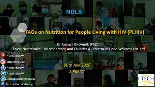 NDLS | FAQs on Nutrition for People Living with HIV (PLHIV) | 08-07-2026 | 2PM