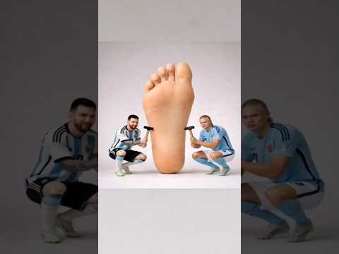 Messi & Haaland Tickle Mission ๐ #ronaldo #messi #aivideo