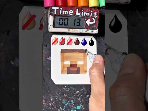 Drawing Steve in 30Sec(Minecraft)