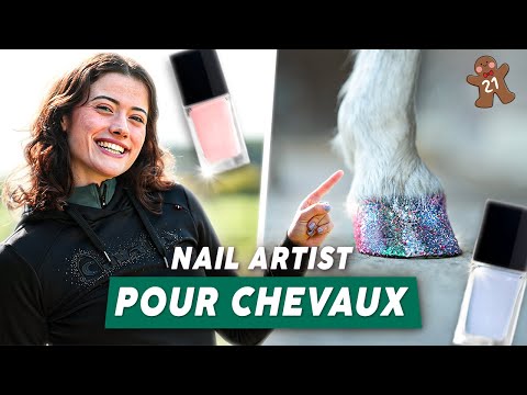 DU VERNIS À ONGLES SUR MON CHEVAL 🐴🤯 je teste le nail art pour poney 💅 #cheval #equitation