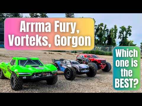 Arrma Fury vs. Vorteks vs. Gorgon -  best cheap rc car under $200 for 2024 3s or brushless upgrade