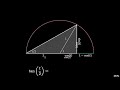Trigonometric Concepts in Semicircles