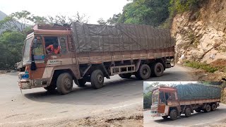 12 Wheeler Trucks Struggling Hairpin Bend Taking Reverse