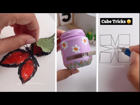 Easy Creative Art Tutorial when you’re bored | Painting Techniques | Drawing