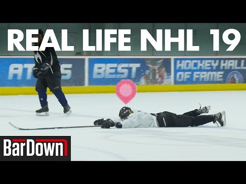 DOING WEIRD NHL 19 MOVES IN A REAL LIFE GAME