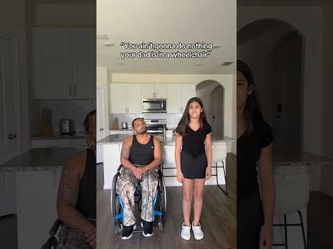 BULLIED FOR HER DAD BEING DISABLED!!♿️😬😬😬#fyp #viral#wheelchairdad#spinalcordinjury