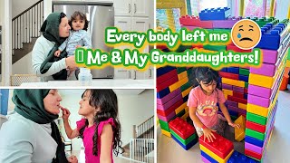 Every body left me 😔 | Me & My Granddaughters!