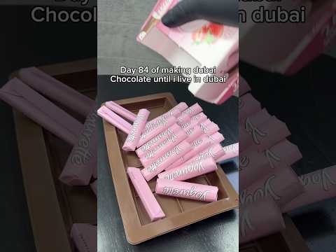 ASMR | My most viral Dubai Chocolate is yogurette strawberry Dubai Chocolate