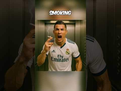 Ronaldo Is Smoking In The Elevator 😱
