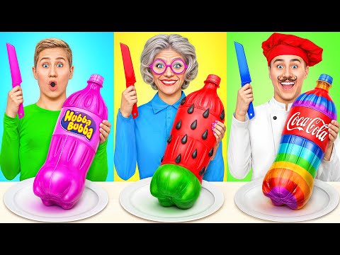 Reto De Cocina Yo vs Abuela | Situaciones Divertidas y falla por Multi DO Challenge