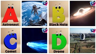 Space ABC Song | Nursery Rhymes for kids | Phonics for Kids @Kidsfuna2zTV