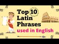 Latin Phrases and Their Meanings