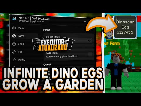SCRIPT Grow a Garden GRÁTIS - Infinite Dinosaur Eggs, Prehistoric Event, Dupe, Dupe Pets! 🦖