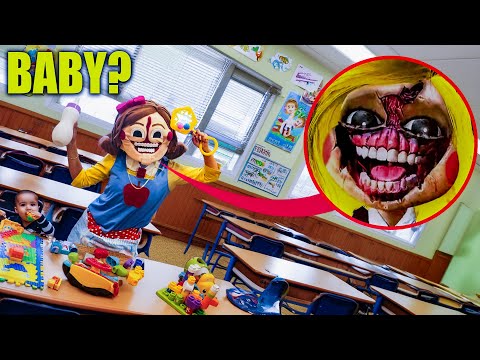 MISS DELIGHT turned into A BABY at SCHOOL!! (REAL LIFE POPPY PLAYTIME MOVIE!)