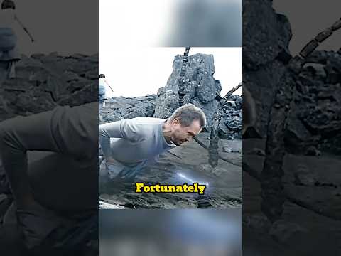 The man found that many metal beetles were flying towards them
