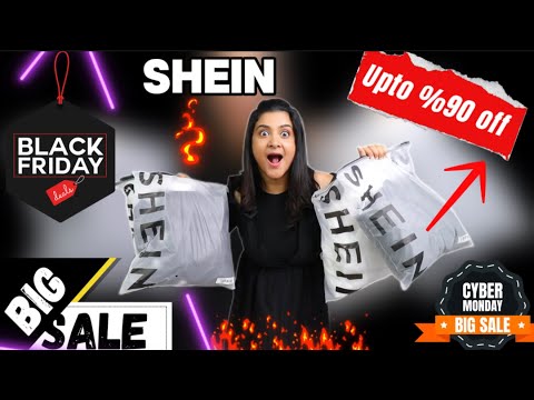 SHEIN BLACK FRIDAY DAY SALE TRY ON CLOTHING HAUL | UPTO %90 Off