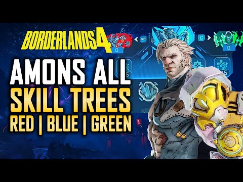 Borderlands 4 AMON ALL SKILL TREES - Passive and Active skills (Elemental Damages)