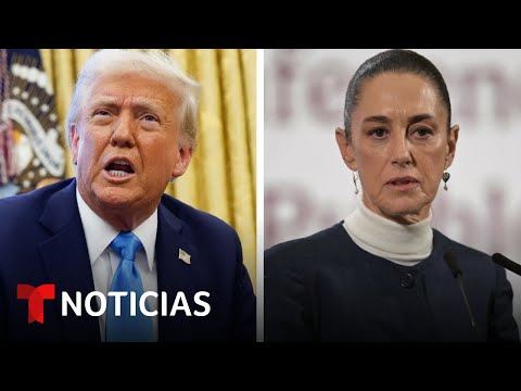 Trump exige a Sheinbaum que acelere la eliminación de los cárteles de la droga | Noticias Telemundo