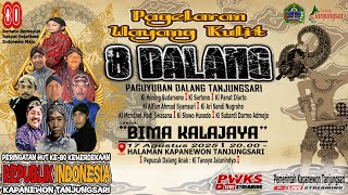 Pagelaran Wayang Kulit 8 Dalang Kapanewon Tanjungsari Lakon Bima Kalajaya