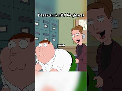 Peter took off his glasses