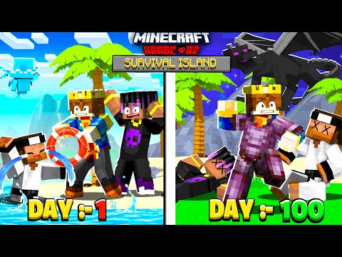 FINALE - 100 Days On SURVIVAL ISLAND in Hardcore Minecraft 😰